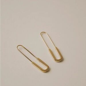 Theo Paper Clip Earrings 14k Recycled Gold Vermeil